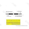 EZFluid Acero inoxidable corrugado amarillo de 18
