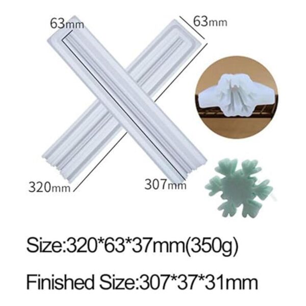 EchoDone Christmas Snowflake Tube Columna de silicona