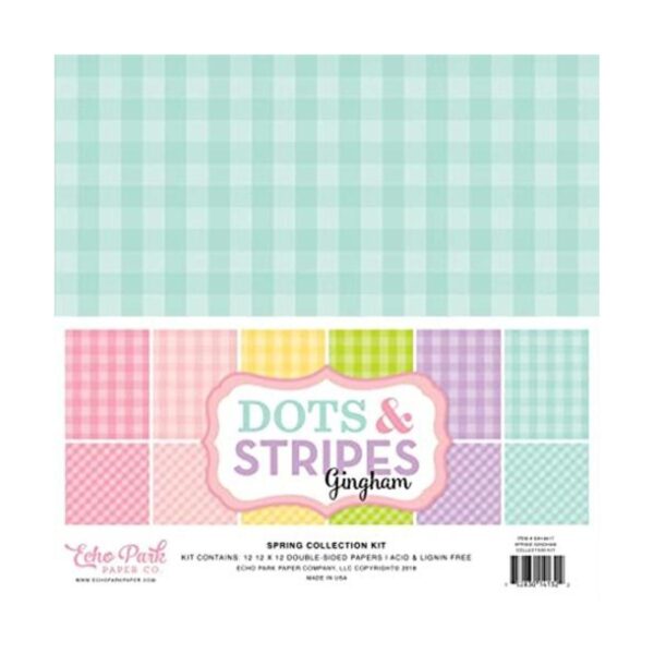 Echo Park Paper Company Kit de colección Spring Gingham de_1