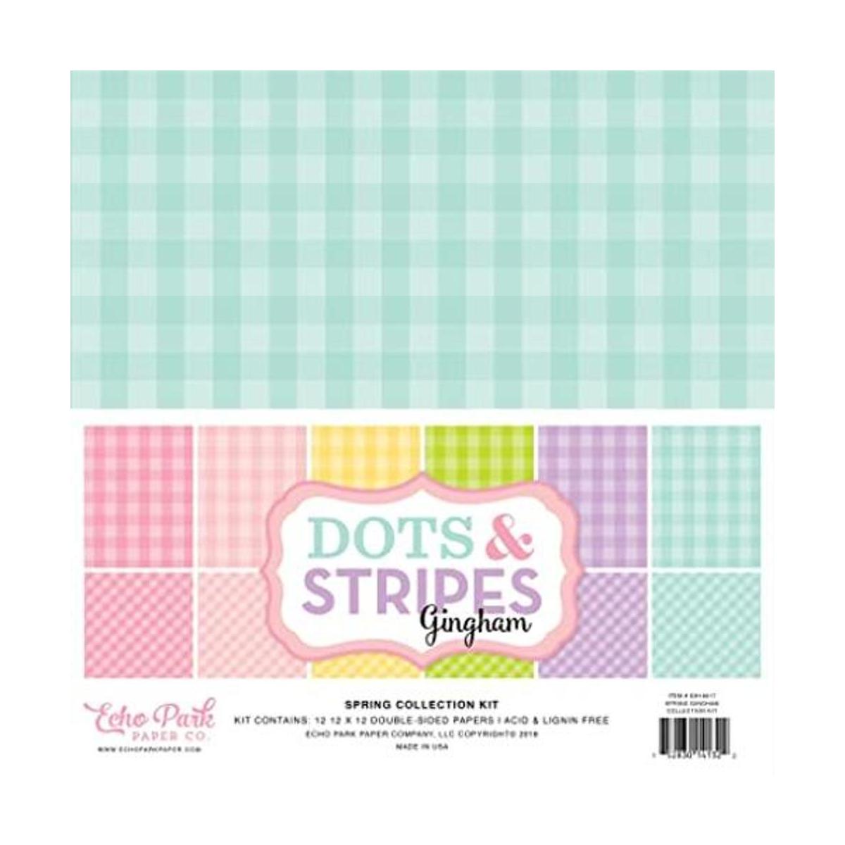 Echo Park Paper Company Kit de colección Spring Gingham de