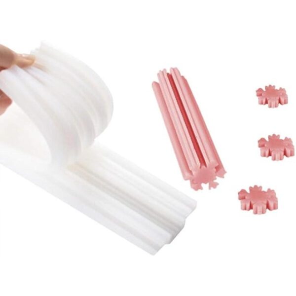 EchoDone Christmas Snowflake Tube Columna de silicona