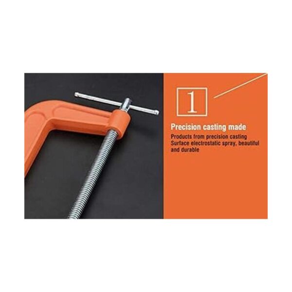 Edward Tools Abrazadera C de acero resistente de 8