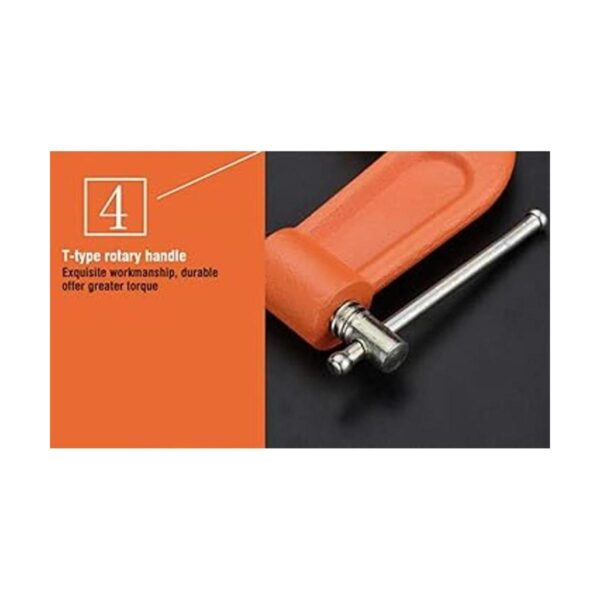 Edward Tools Abrazadera C de acero resistente de 8