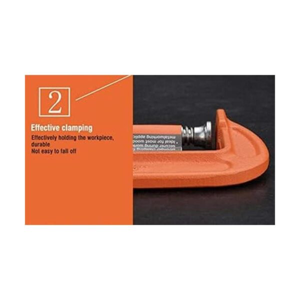 Edward Tools Abrazadera C de acero resistente de 8