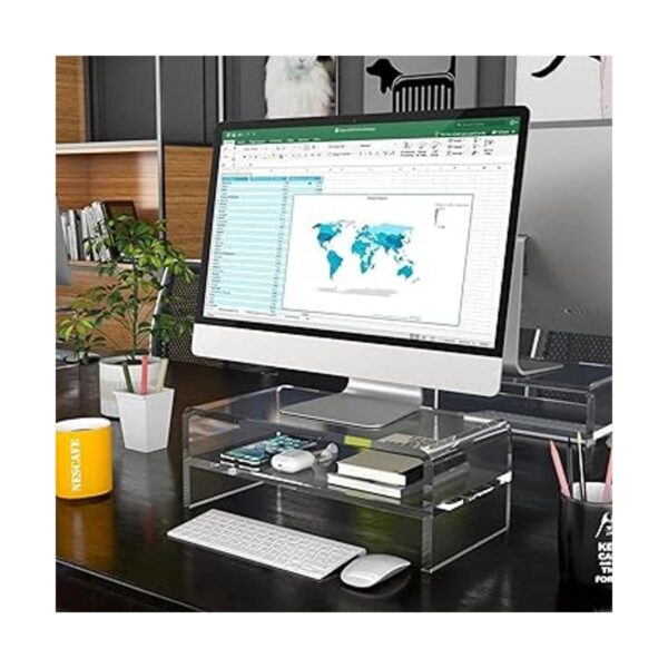 Egchi Soporte de acrílico transparente para monitor de 2_2