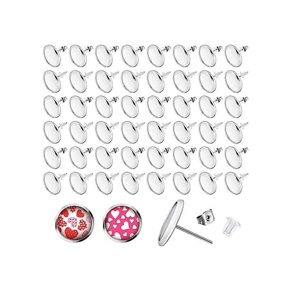 El kit de 300 aretes de tuerca incluye 100 piezas de acero