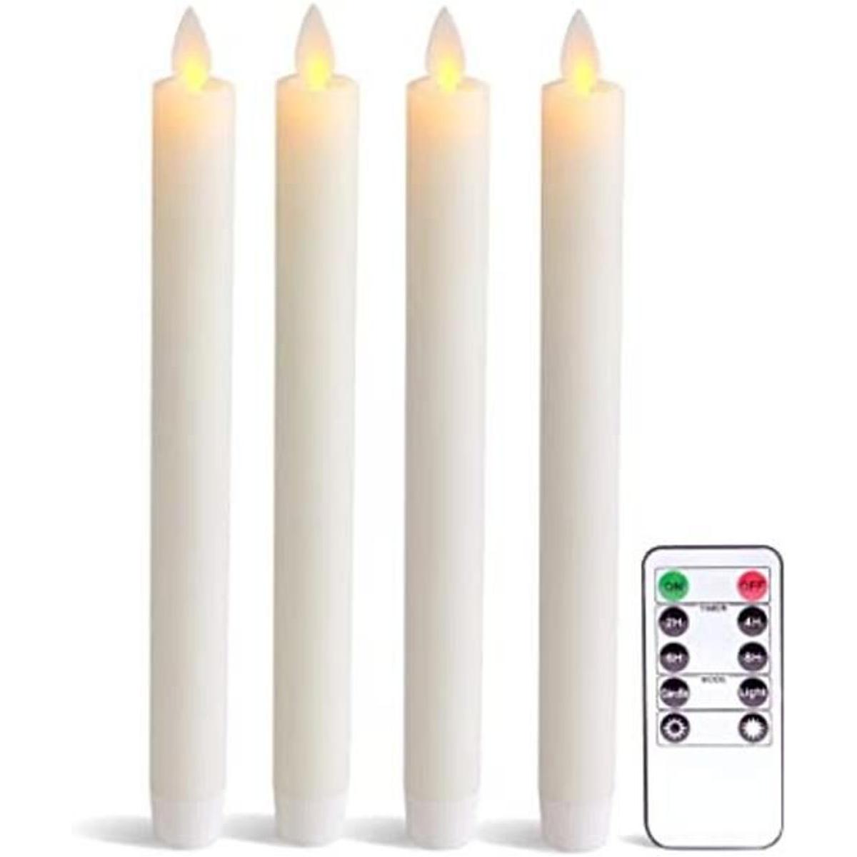 Eldnacele Velas con luz LED parpadeante para ventana