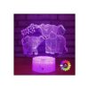 Elefante Luz nocturna 3D para niños lámpara 3D con 16_1