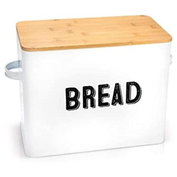 Elegante caja de pan de granja para encimera de cocina_1