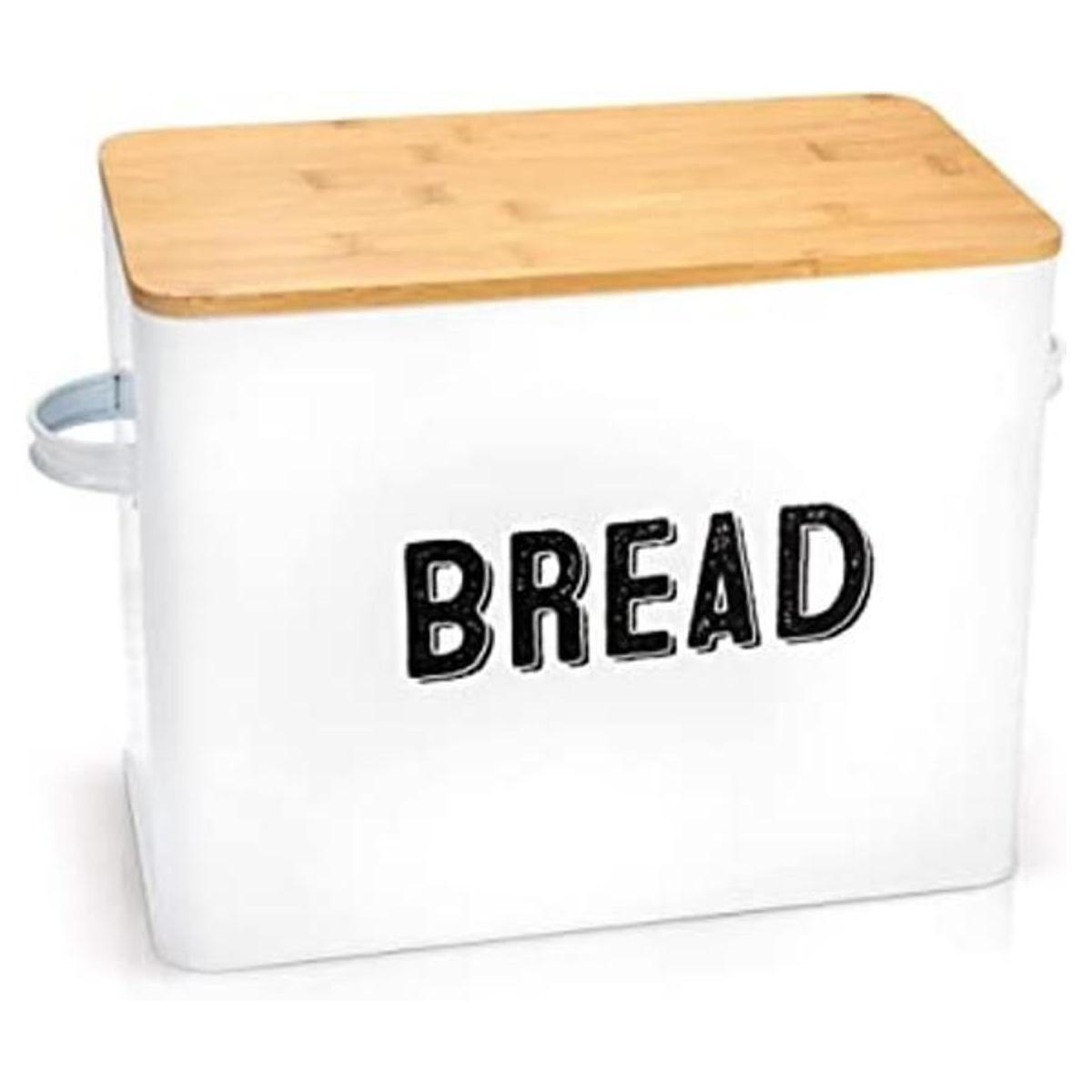 Elegante caja de pan de granja para encimera de cocina