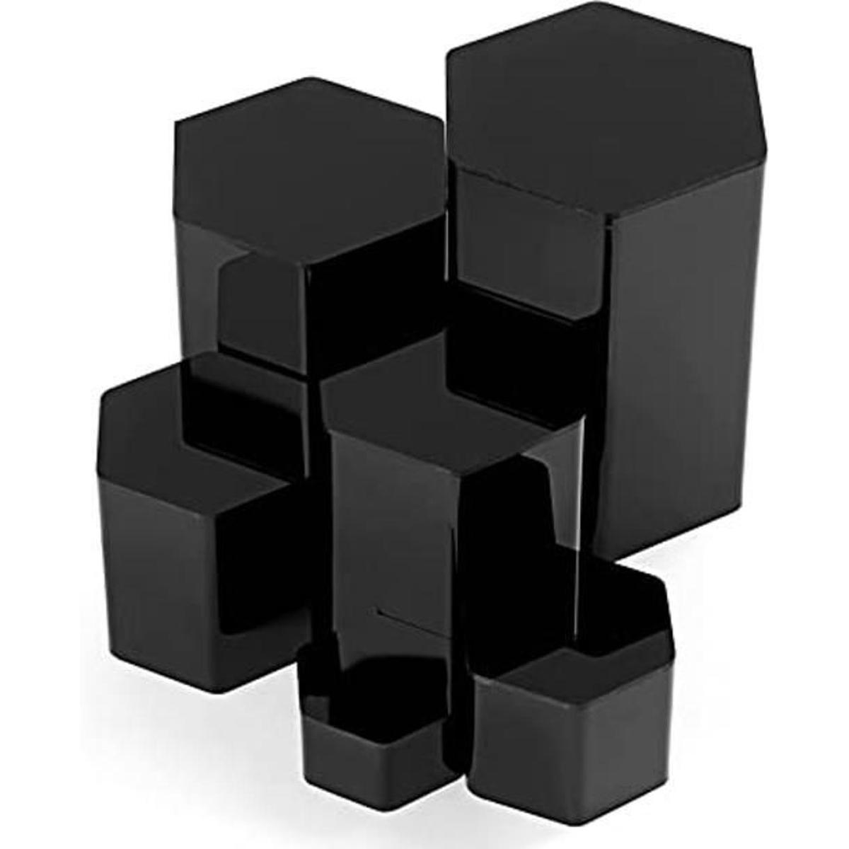 Elevadores hexagonales para exhibición de joyas soportes