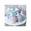Elfkitwang Molde de silicona para fondant concha cola de