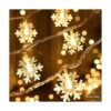 Elishine Cadena de luces de copo de nieve de 19 pies40_3