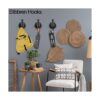 Elibbren Paquete de 2 ganchos de pared vintage para