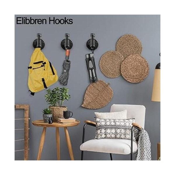 Elibbren Paquete de 2 ganchos de pared vintage para