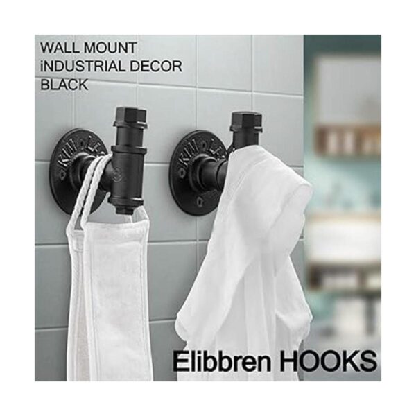 Elibbren Paquete de 2 ganchos de pared vintage para