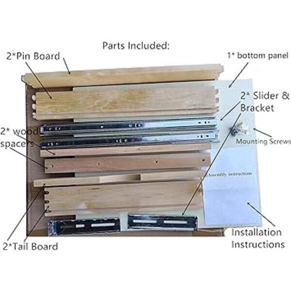 Elysian Bandejas de madera para cajones organizador de_5