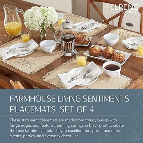 Elrene Home Fashions Farmhouse Living Sentiments Manteles_2