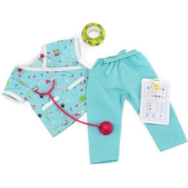 Emily Rose Ropa de muñeca de 18 pulgadas 6 piezas para