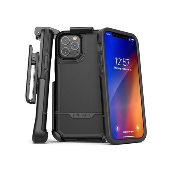 Encased Compatible con iPhone 12 Pro cinturón clip funda_1
