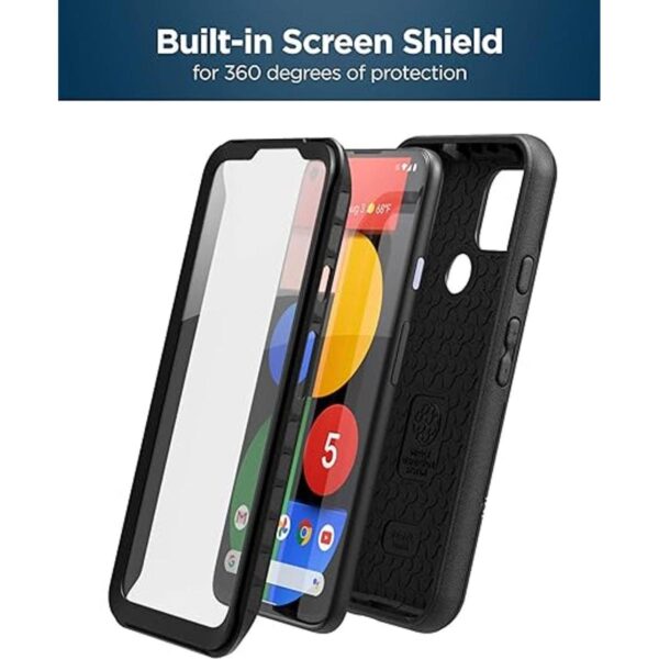 Encased Pixel 5 Funda con protector de pantalla y clip_4