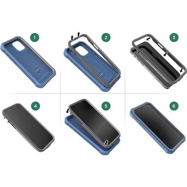 Encased Pixel 5 Funda con protector de pantalla y clip_3