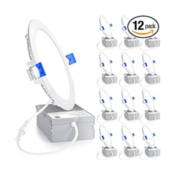 Ensenior Paquete de 12 luces LED empotrables de techo_1