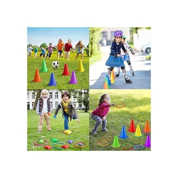 Eocolz Juegos de carnaval 3 en 1 conos de plástico_4