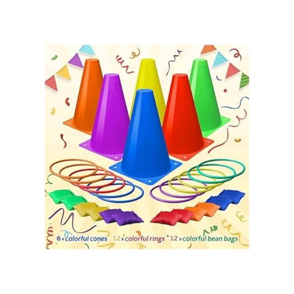 Eocolz Juegos de carnaval 3 en 1 conos de plástico_3