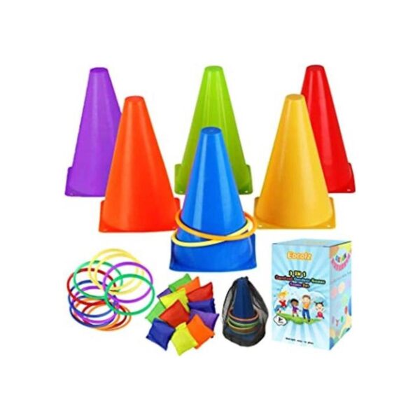 Eocolz Juegos de carnaval 3 en 1 conos de plástico_1