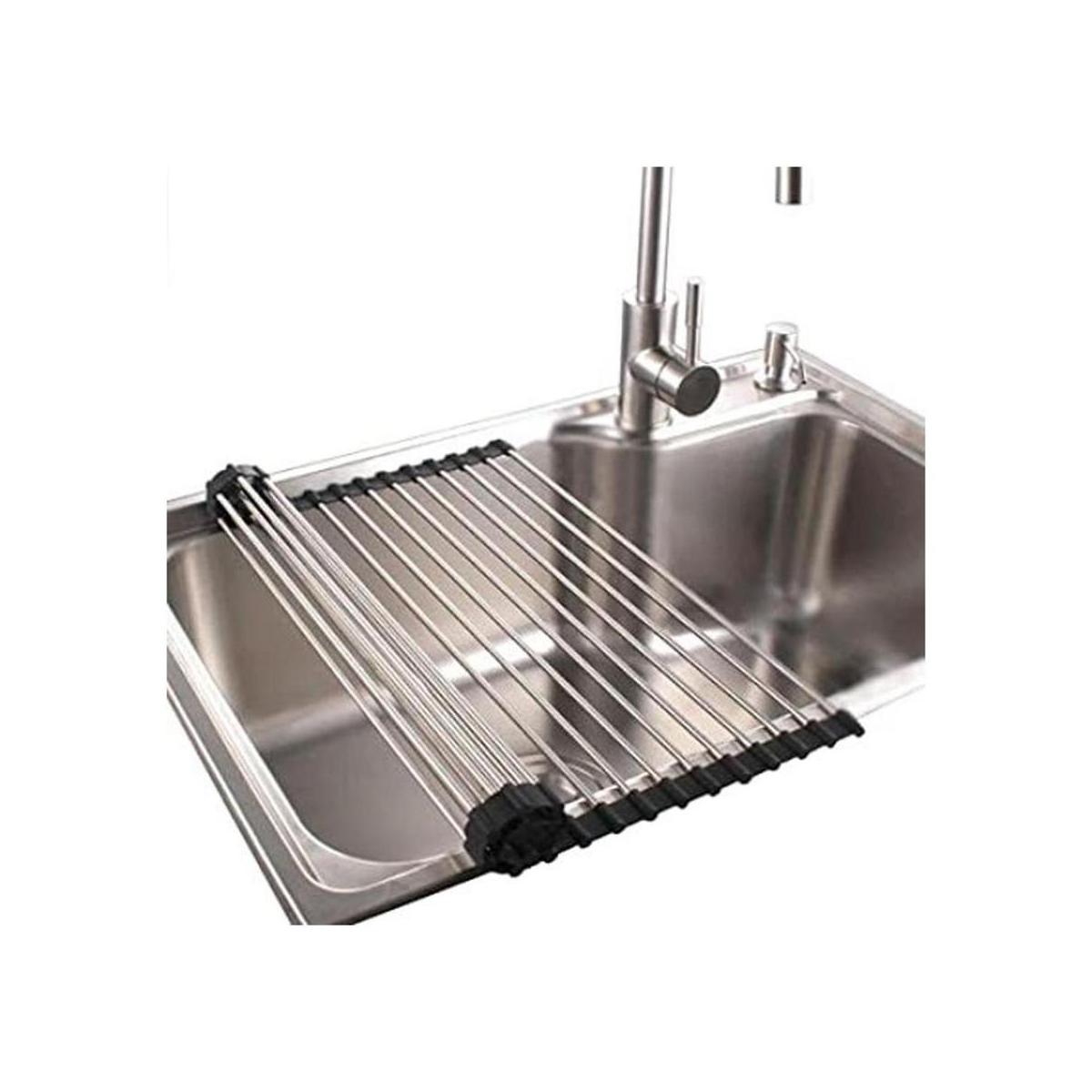 Escurridor enrollable de platos para caravana plegable