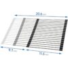Escurridor de platos enrollable grande ajustable de 12.8 x_2