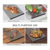 Escurridor de platos enrollable grande ajustable de 12.8 x_4