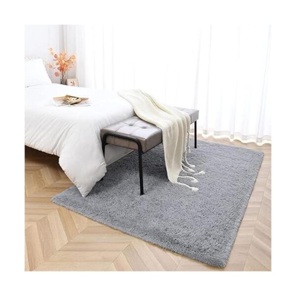 Espiraio Alfombras peludas color verde para dormitorio_4