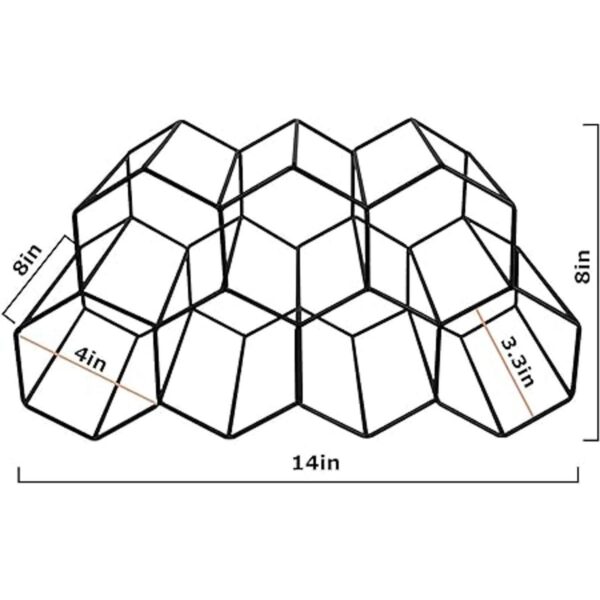 Estante de vino para encimera soporte para botella de_4