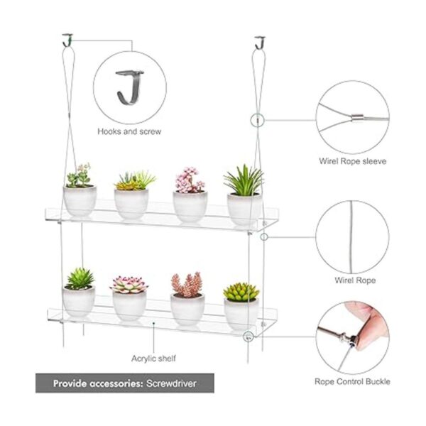 Estantes transparentes para colgar en la ventana para_4