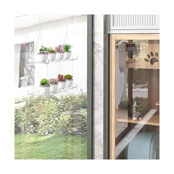 Estantes transparentes para colgar en la ventana para_6