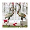 Estatuas de grúa de jardín esculturas de garza azul para_1
