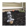 Estatua de perro meditante de Buda Perro zen Namaste