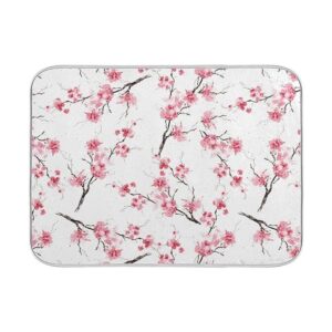 Estera de secado de platos con flores de cerezo 6.3 x 7.1
