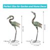 Estatuas de grúa de jardín esculturas de garza azul para_4