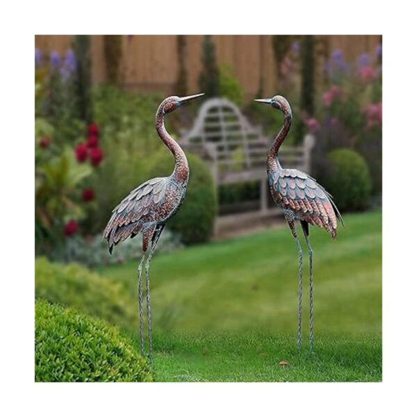 Estatuas y esculturas de grúa de jardín para exteriores_6