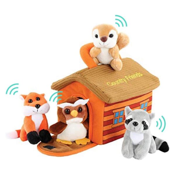 Etna Animales de peluche con portabebés de casa de campo_1