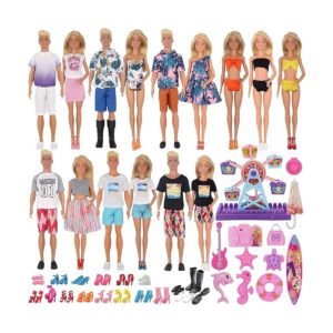 EuTengHao 78 piezas de ropa y accesorios para muñecas de_1