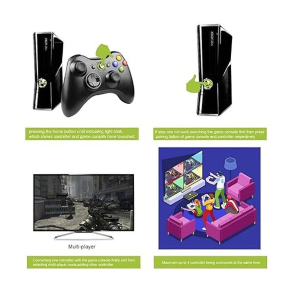 Etpark Xbox 360 Controlador inalámbrico para Xbox y Slim_6