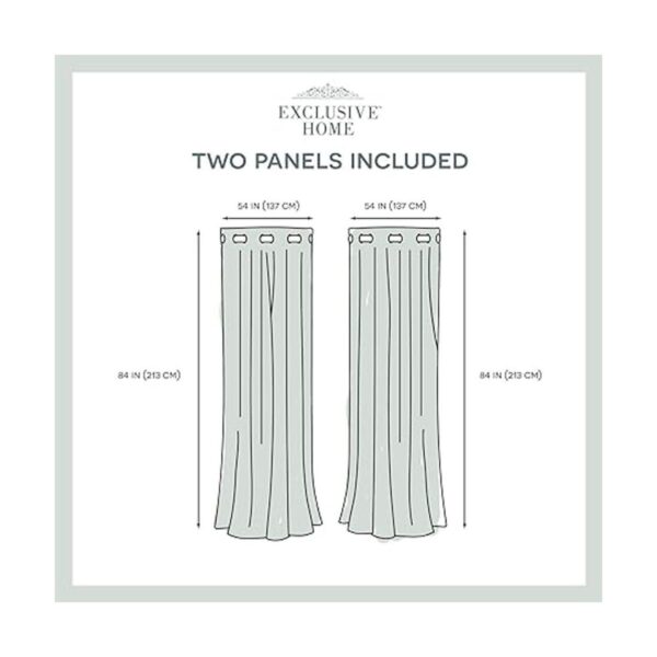 Exclusive Home Curtains Par de paños de cortina rústica a_6