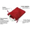 Ewanda Store Bolsas de arpillera de lino con cordón de