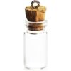 Exceart 50 mini botellas de deseos de 0.1 fl oz de corcho