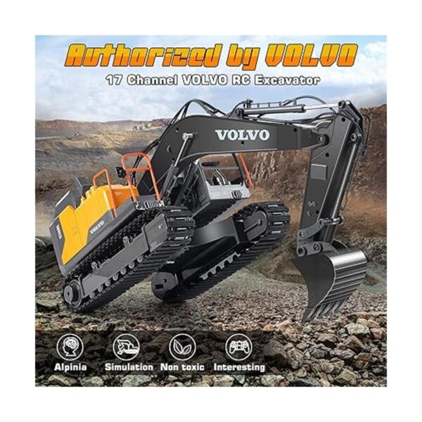 Excavadora RC 3 en 1 para camión de construcción pala y_6