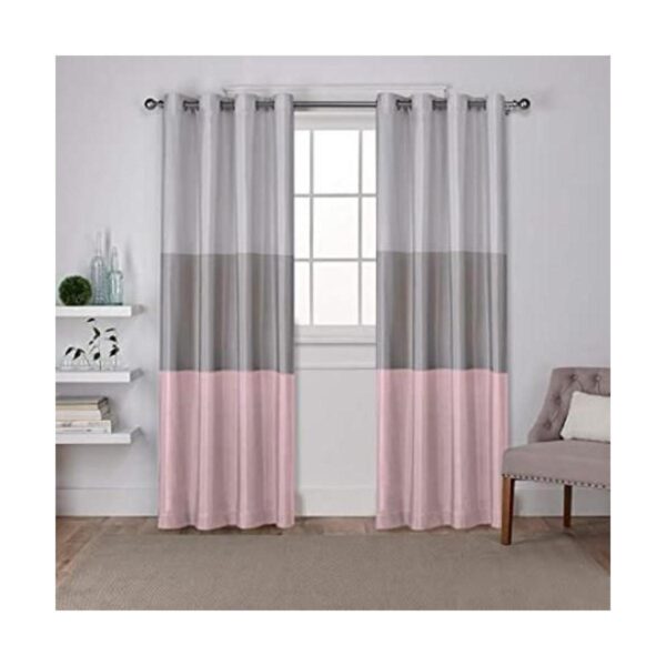 Exclusive Home Curtains Par de paños de cortina rústica a_1